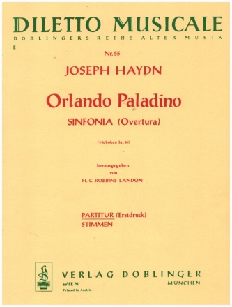 Orlando Paladino Hob. Ia:16 fr Sinfonieorchester Partitur