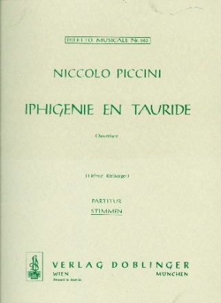 Ouvertre zu Iphigenie en Tauride fr Orchester Stimmensatz (4-3-2-2-1)