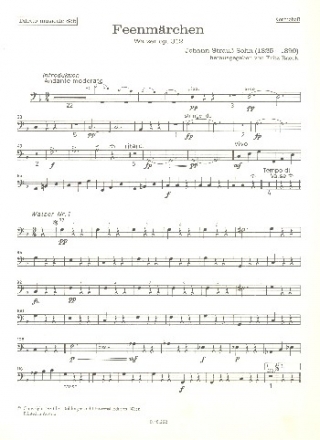 Feenmrchen op.112 fr Orchester Kontrabass