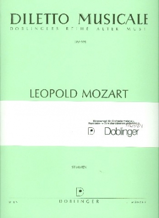 Sinfonia di camera F-Dur D17 fr Streicher Stimmensatz (2-2-2-2-1)