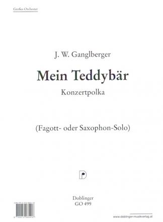 Mein Teddybr fr Fagott- oder Saxophon-Solo und Orchester Stimmen