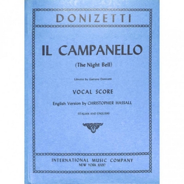 Il Campanello ('The Night Bell') Opera in one act vocal score