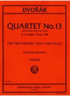 String Quartet G major op.106 2 Geige, Bratsche & Violoncello Stimmensatz