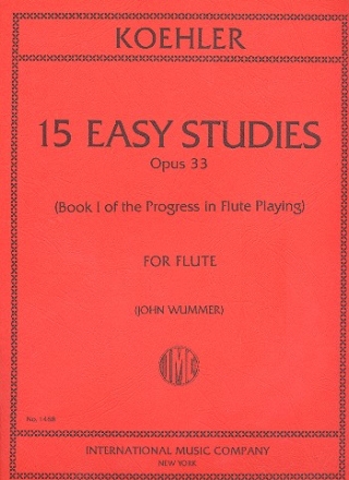 15 easy Studies op.33 for flute