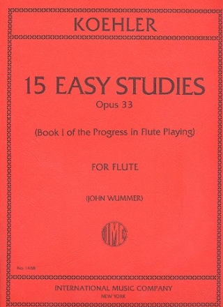 15 easy Studies op.33 for flute