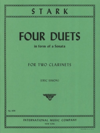 Four Duets 2 Klarinetten Partitur (zugleich Spielpartitur)