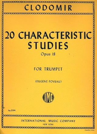 20 characteristic Studies op.18 for trumpet
