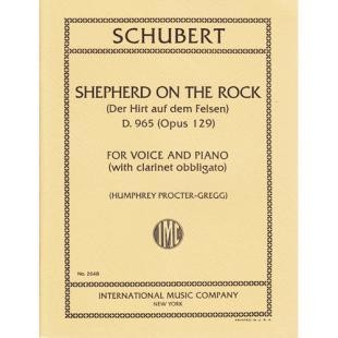 Shepherd on the rock op.129 for voice and piano