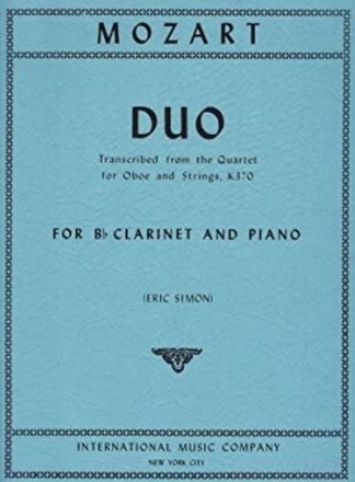 Duo for clarinet in B flat and piano