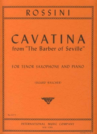 Cavatina for tenor sax and piano