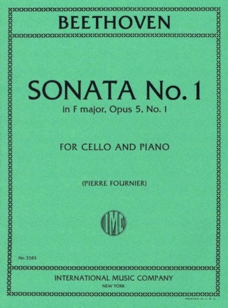 Sonata No.1 Fmaj Op5/1 for cello and piano