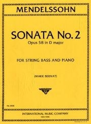 Mendelssohn Bartholdy, Felix - Sonata No.2 D major op.58 for string bass and piano