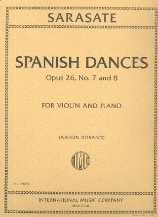 Spanish Dances op.26,7 and 8 for violin and piano