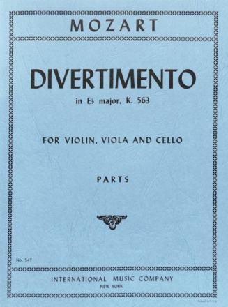 Divertimento Eb Maj for violin, viola and cello
