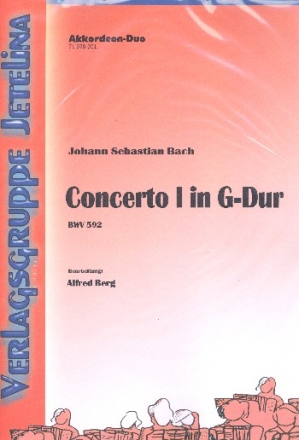 Konzert G-Dur BWV592 fr 2 Akkordeons Stimmen