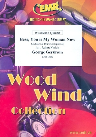 Bess You is my Woman now fr 5 Holzblser (Keyboard und Percussion ad lib) Partitur und Stimmen