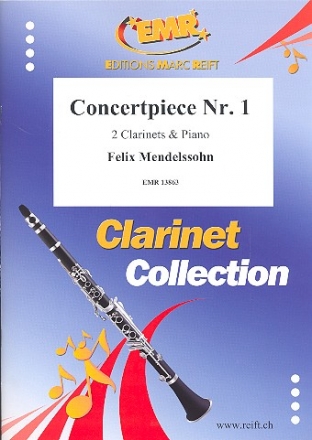 Konzertst�ck Nr.1 f�r 2 Klarinetten und Klavier Stimmen