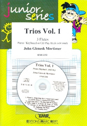 Trios Band 1 (+CD) f�r 3 Fl�ten (Klavier/Keyboard ad lib) Partitur und Stimmen