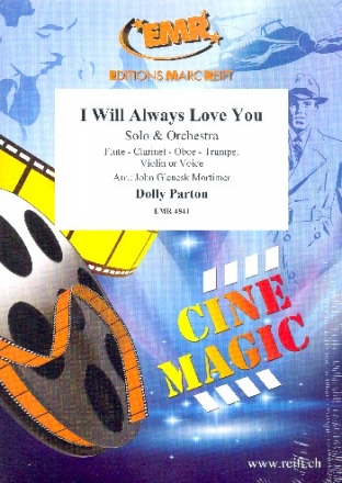 I will always You: fr Flte und Orchester Partitur und Stimmen