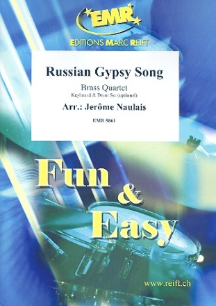 Russian Gypsy Song: f�r 4 Blechbl�ser (Keyboard und Percussion ad lib) Partitur und Stimmen