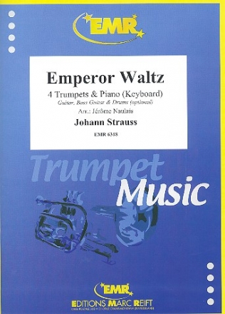 Emperor Waltz f�r 4 Trompeten und Klavier (Keyboard) (Percussion ad lib)