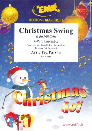 Christmas Swing  for 4-Part Ensemble (Piano, Guitar, Bass Guitar, Percussion and Drum Set opt.) score and parts