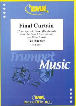 Final Curtain f�r 3 Trompeten und Klavier (Keyboard) (Percussion ad lib) Partitur und Stimmen