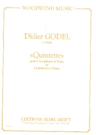 Quintette fr 4 Saxophone (Klarinetten) und Klavier Partitur und Stimmen