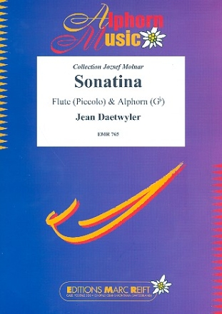 Sonatina fr Flte (Piccolo) und Alphorn in Ges Partitur und Stimmen