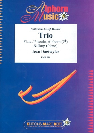Trio (Alphorn in Gb) fr Flte (Piccolo), Alphornin Ges und Harfe (Klavier) Stimmen