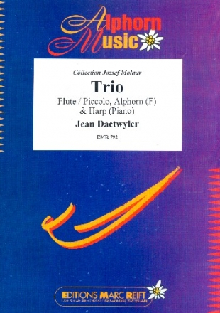 Trio for flute (piccolo), Alphorn in F and harp (piano)