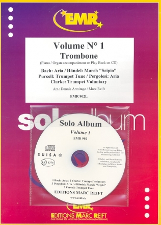 Solo Album Vol.01 (+CD) for trombone and organ or keyboard