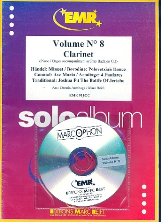 Solo Album Band 8 (+CD) für Klarinette und Klavier