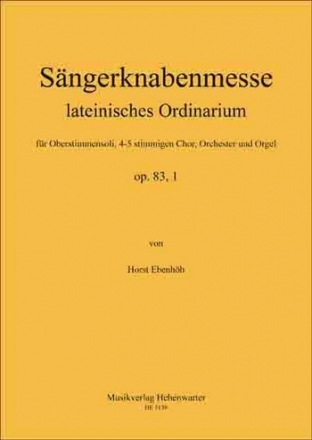 Ebenhh, Horst Messe Op.83, 1 4-5 stimmiger Chor mit Orchester Partitur A3