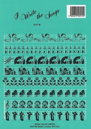 Bruce Johnston: I Write The Songs (SATB) SATB, Piano Accompaniment Sheet Music & Songbooks/Vocal & Choral/Choral/Choral/Vocal Score