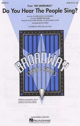 Do You hear the People sing for mixed chorus (SATB) and instruments vocal score
