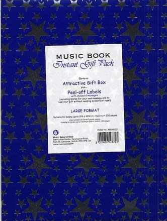 Music Book Large Instant Gift Pack: Blue  Gifts/Giftwrap