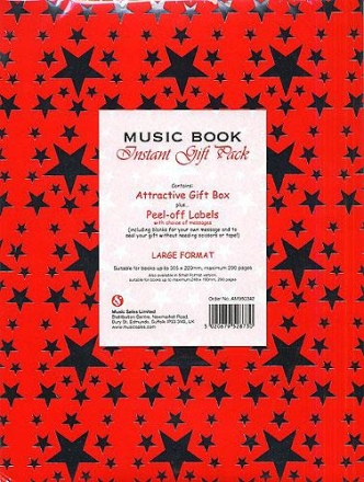 Music Book large Instant Gift Pack: Red  Gifts/Giftwrap