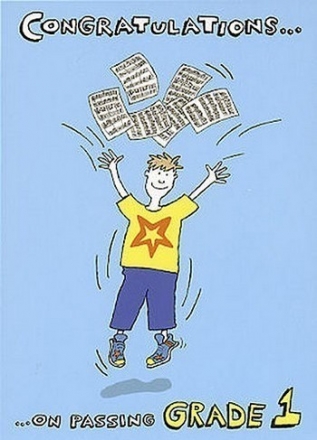 Music Gallery: Congratulations Card - Grade 1 (Boy)  Gifts