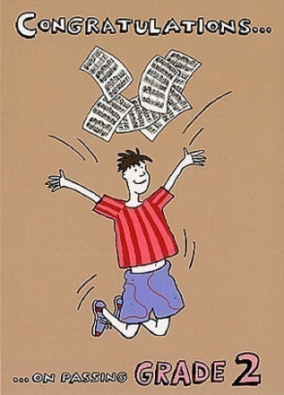 Music Gallery: Congratulations Card - Grade 2 (Boy)  Gifts