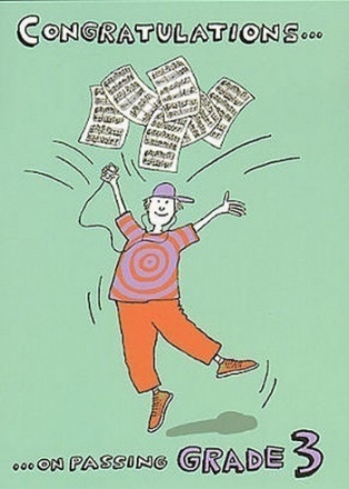 Music Gallery: Congratulations Card - Grade 3 (Boy)  Gifts