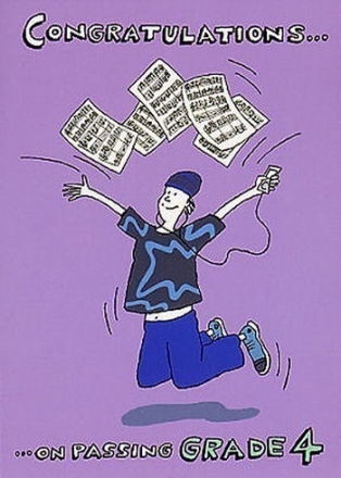 Music Gallery: Congratulations Card - Grade 4 (Boy)  Gifts