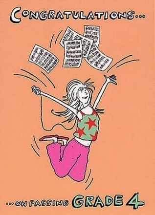 Music Gallery: Congratulations Card - Grade 4 (Girl)  Gifts