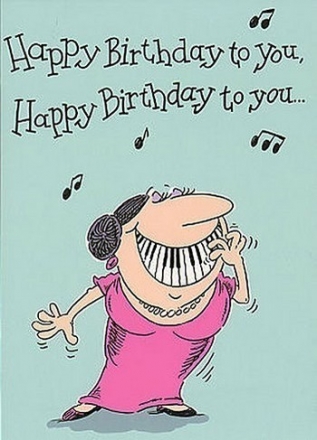 Music Gallery: Adult Female Birthday Card  Gifts