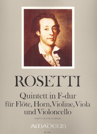 Quintett F-Dur  RWV B6 fr Flte, Horn und Streichtrio Partitur und Stimmen