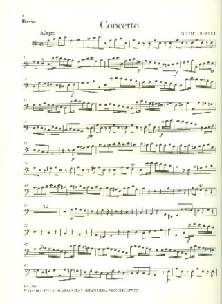 Concerto a-Moll fr Flte, 2 Violinen und Bc Bc-Stimme