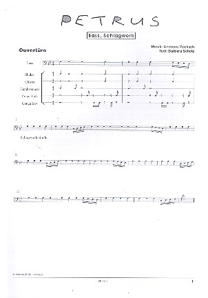Petrus fr Soli, Kinderchor und Orff-Instrumente Schlagwerk/Bass