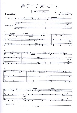 Petrus fr Soli, Kinderchor und Orff-Instrumente Stimmen Orff-Instrumente
