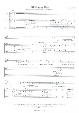 O happy Day fr Soli, gem Chor (SAM) und Instrumente Chorpartitur