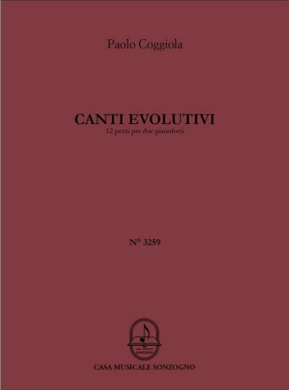 Canti evolutivi 12 Stcke fr 2 Klaviere